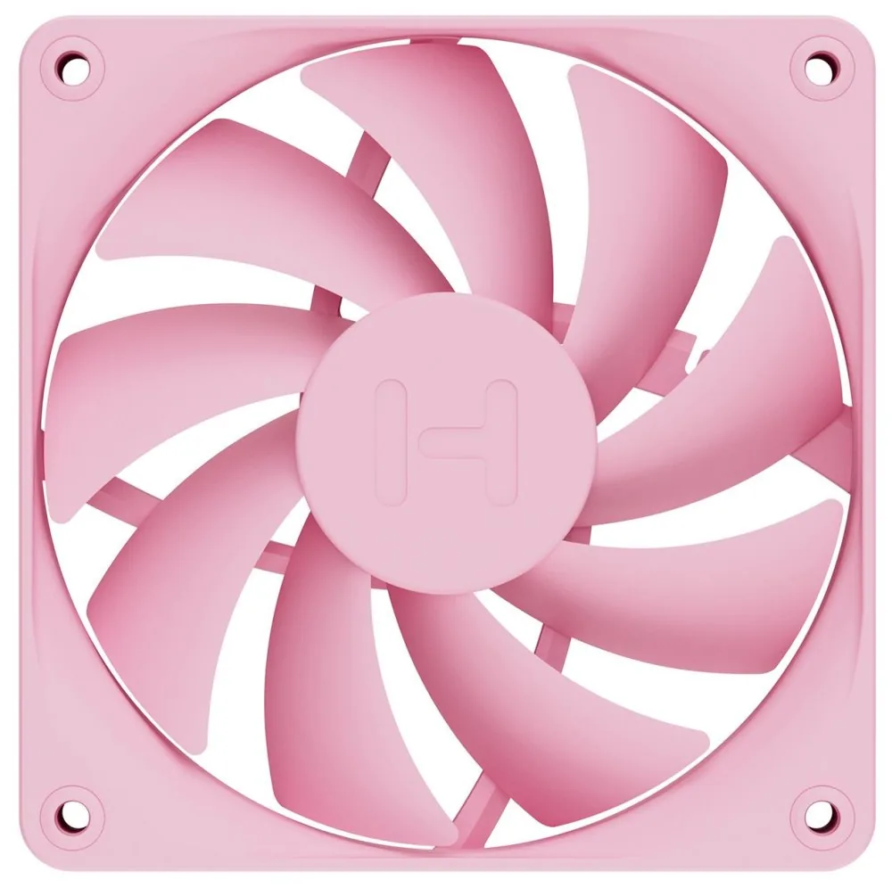 HYTE ventilátor 120mm PWM barva Strawberry Milk 1500rpm 72CFM ABS 4-pin sada 4x ventilátor