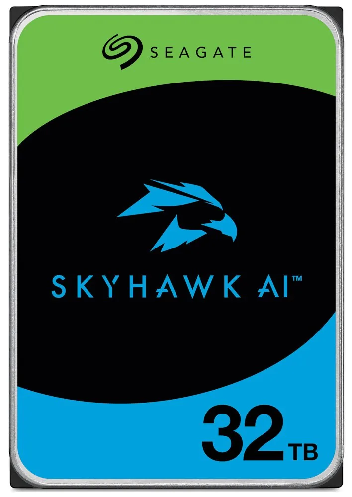 Seagate SkyHawk AI - Pevný disk - 32 TB - interní - 3.5" - SATA 6Gb/s - vyrovnávací pamet: 512 MB - s 3 roky Seagate Rescue Data Recovery