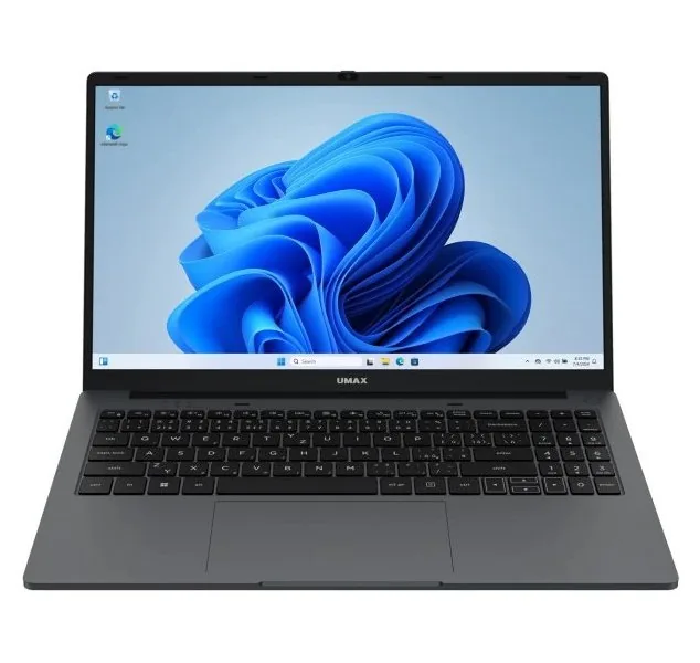 UMAX notebook VisionBook 15WT Plus 15,6" IPS 1920x1080 N150 8GB 256GB SSD HDMI 2x USB 3.2 W11 Pro šedý