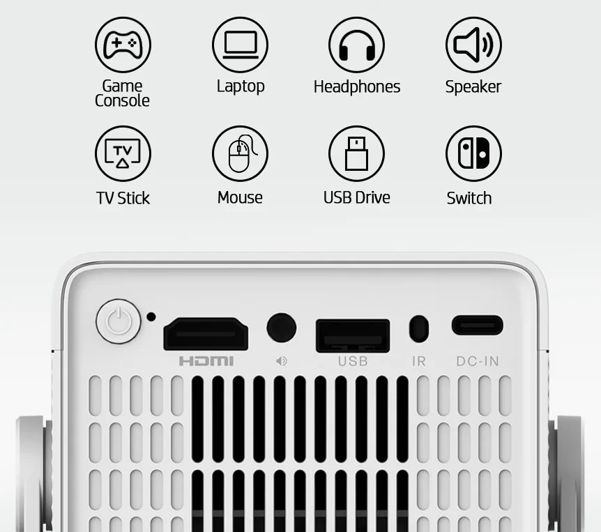 HP projektor MC400 HD ready 1280x720 360 LED lms 16:9 HDMI USB WiFi Bluetooth casting iOS - Android