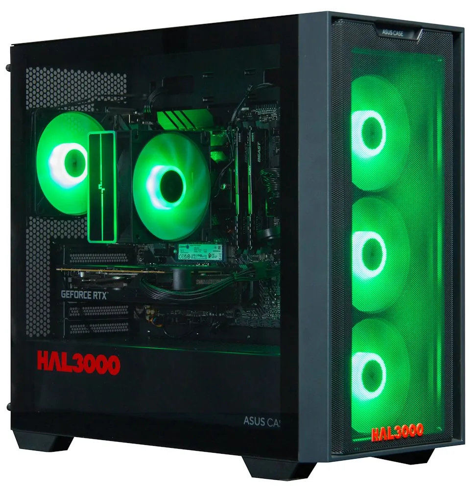 HAL3000 Online Gamer AMD Ryzen 5 5600 16GB DDR4 RTX 5050 1TB PCIe4 SSD WiFi W11