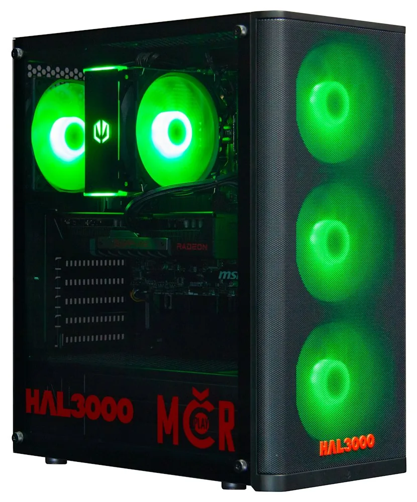 HAL3000 MČR Finale Elite AMD Ryzen 7 5700X 16GB DDR4 RX 9060 XT 16G 1TB PCIe4 SSD WiFi W11