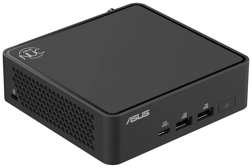 ASUS NUC 15 Pro Slim Kit RNUC15CRKC500002 - Barebone - mini PC 1 x Core 5 210H / až 4.8 GHz - RAM 0 GB - Intel Graphics - IEEE 802.11ax (Wi-Fi 6), IEEE 802.11be (Wi-Fi 7), Bluetooth 5.4, Gigabit Ethernet, 2.5 Gigabit Ethernet - černá