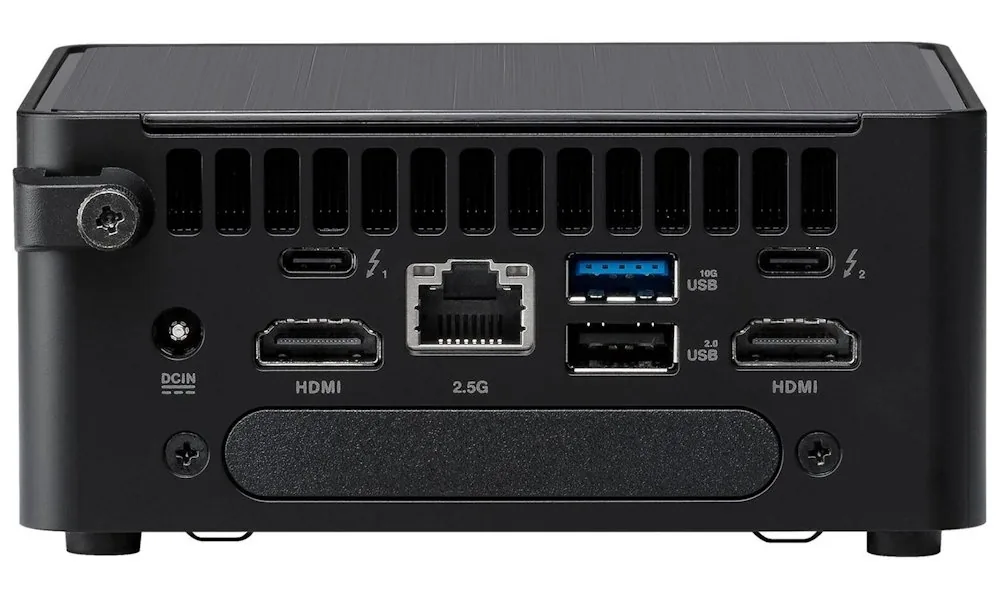 ASUS NUC 14 Pro RNUC14RVHU500002I - Barebone - mini PC 1 x Core Ultra 5 125H / až 4.5 GHz - RAM 0 GB - Intel Arc Graphics - Gigabit Ethernet, 2.5 Gigabit Ethernet, IEEE 802.11ax (Wi-Fi 6E), Bluetooth 5.3 - černá