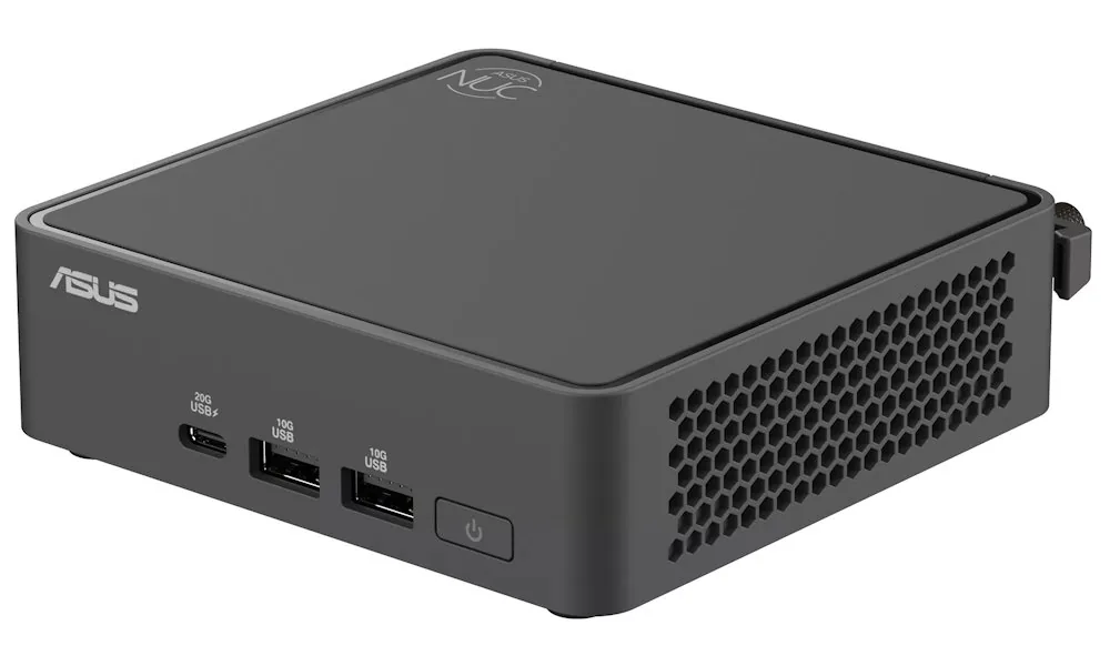 ASUS NUC 15 Pro Slim Kit RNUC15CRKC700002 - Barebone - mini PC 1 x Core 7 240H / až 5.2 GHz - RAM 0 GB - Intel Graphics - Gigabit Ethernet, 2.5 Gigabit Ethernet, IEEE 802.11ax (Wi-Fi 6), Bluetooth 5.4, IEEE 802.11be (Wi-Fi 7) - černá