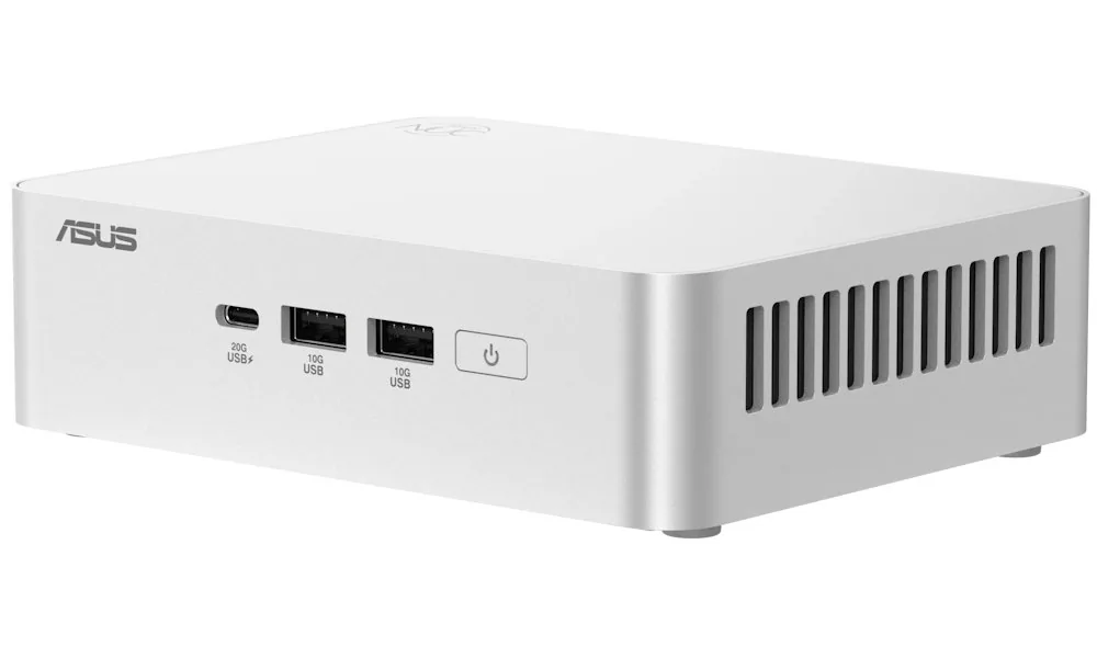 ASUS NUC 15 Pro+ RNUC15CRSU700002 - Barebone - mini PC 1 x Core Ultra 7 255H / až 5.1 GHz - RAM 0 GB - Arc Graphics 140T - Gigabit Ethernet, 2.5 Gigabit Ethernet, IEEE 802.11ax (Wi-Fi 6), Bluetooth 5.4, IEEE 802.11be (Wi-Fi 7) - stříbrná