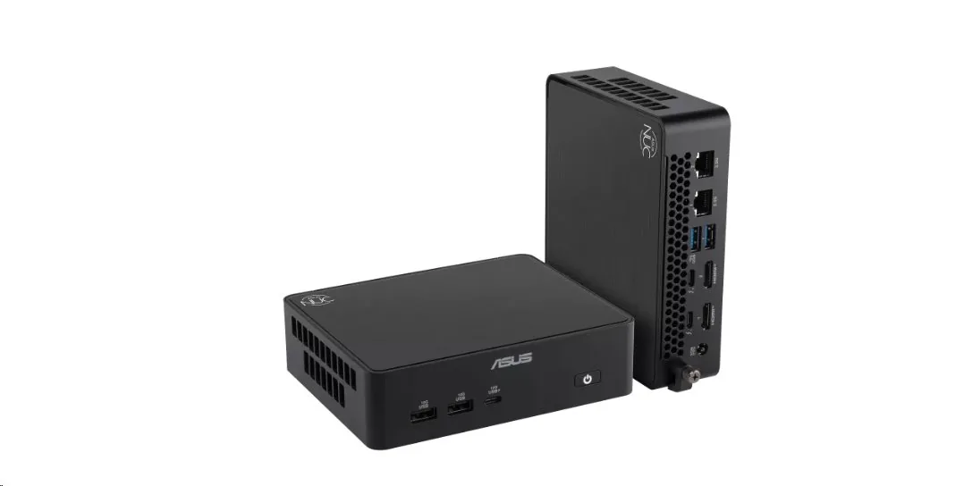 ASUS NUC 16 Pro RNUC16GDKU560002 - Barebone - mini PC 1 x Core Ultra 5 325 / až 4.5 GHz - RAM 0 GB - Intel Graphics - IEEE 802.11ax (Wi-Fi 6), IEEE 802.11be (Wi-Fi 7), 2.5 Gigabit Ethernet, Gigabit Ethernet - černá