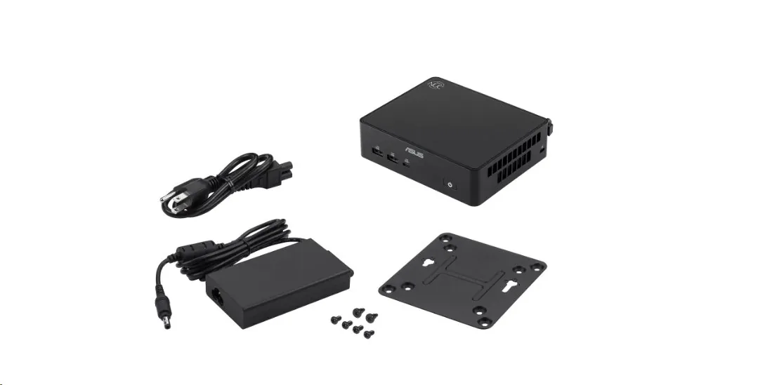 ASUS NUC 16 Pro RNUC16GDKU560002 - Barebone - mini PC 1 x Core Ultra 5 325 / až 4.5 GHz - RAM 0 GB - Intel Graphics - IEEE 802.11ax (Wi-Fi 6), IEEE 802.11be (Wi-Fi 7), 2.5 Gigabit Ethernet, Gigabit Ethernet - černá
