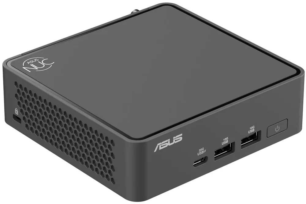 ASUS NUC 15 Pro RNUC15CRKU506302 - Mini PC Core Ultra 7 225H / až 4.9 GHz - RAM 16 GB - SSD 512 GB - NVMe - Arc Graphics 130T - Gigabit Ethernet, 2.5 Gigabit Ethernet, IEEE 802.11ax (Wi-Fi 6), IEEE 802.11be (Wi-Fi 7), Bluetooth 5.4 - žádný OS - monitor: ž