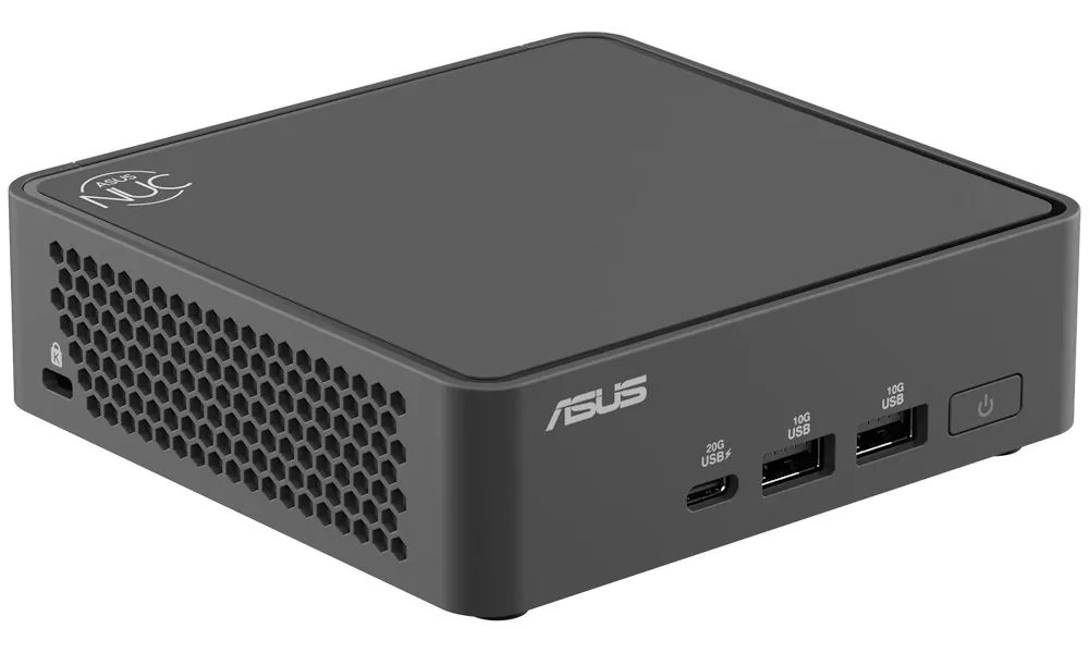 ASUS NUC 15 Pro RNUC15CRKU506302 - Mini PC Core Ultra 7 225H / až 4.9 GHz - RAM 16 GB - SSD 512 GB - NVMe - Arc Graphics 130T - Gigabit Ethernet, 2.5 Gigabit Ethernet, IEEE 802.11ax (Wi-Fi 6), IEEE 802.11be (Wi-Fi 7), Bluetooth 5.4 - žádný OS - monitor: ž