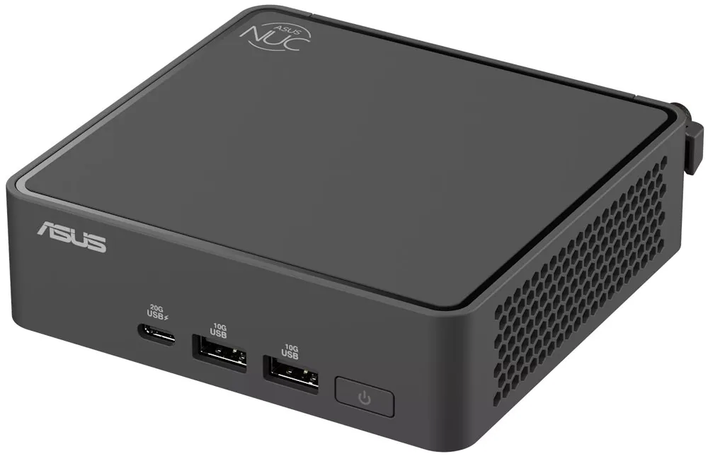 ASUS NUC 15 Pro RNUC15CRKU506302 - Mini PC Core Ultra 7 225H / až 4.9 GHz - RAM 16 GB - SSD 512 GB - NVMe - Arc Graphics 130T - Gigabit Ethernet, 2.5 Gigabit Ethernet, IEEE 802.11ax (Wi-Fi 6), IEEE 802.11be (Wi-Fi 7), Bluetooth 5.4 - žádný OS - monitor: ž
