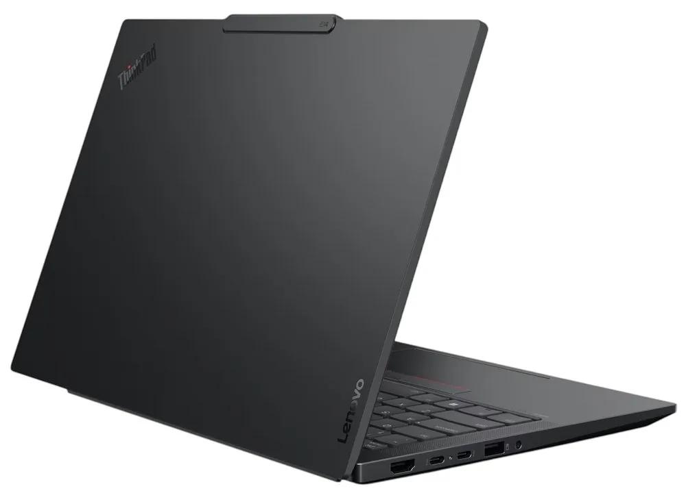 Lenovo ThinkPad E14 Gen 7 21U2 - Copilot+ PC - provedění závěsu 180 stupňů - Intel Core Ultra 7 - 258V / až 4.8 GHz - Win 11 Pro - Intel Arc Graphics 140V - 32 GB RAM - 1 TB SSD TCG Opal Encryption 2, NVMe - 14" IPS 2880 x 1800 (2.8K) @ 120 Hz - Gigabit E