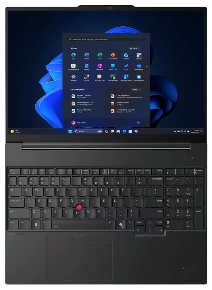 Lenovo ThinkPad E16 Gen 3 21ST - Provedění závěsu 180 stupňů - AMD Ryzen 5 - 220 / až 4.9 GHz - Win 11 Pro - Radeon 740M - 16 GB RAM - 512 GB SSD TCG Opal Encryption 2, NVMe - 16" IPS 1920 x 1200 - Wi-Fi 6E, Bluetooth - černá - kbd: česká/slovenská - s 3
