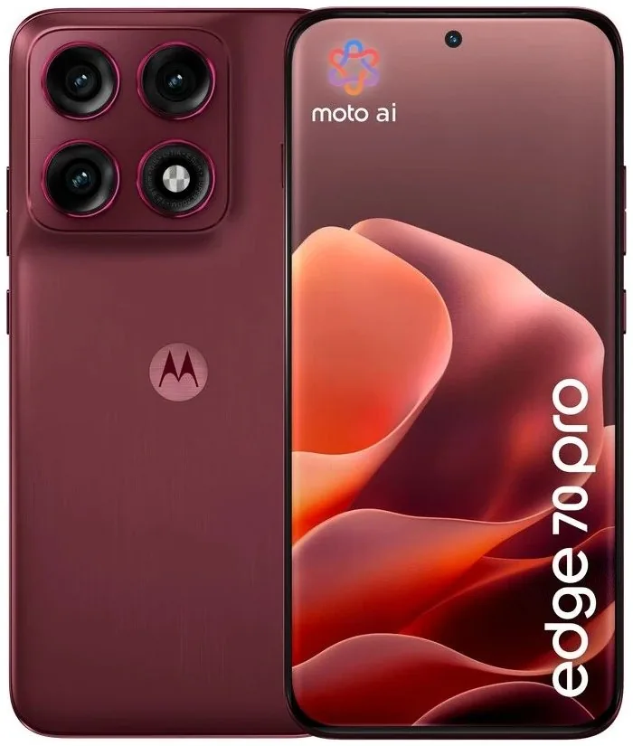 Motorola EDGE 70 Pro - PANTONE Zinfandel (Red) 6,78" single SIM + eSIM 8GB 256GB 5G Android 16