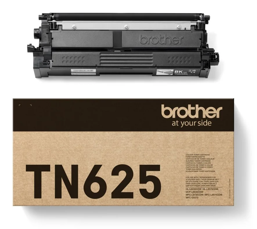 Brother TN625BK - Černá - originální - pouzdro - kazeta s barvivem - pro Brother DCP-L8630CDW, HL-L8430CDW, HL-L8570CDW, MFC-L8730CDW; Workhorse MFC-L8970CDW