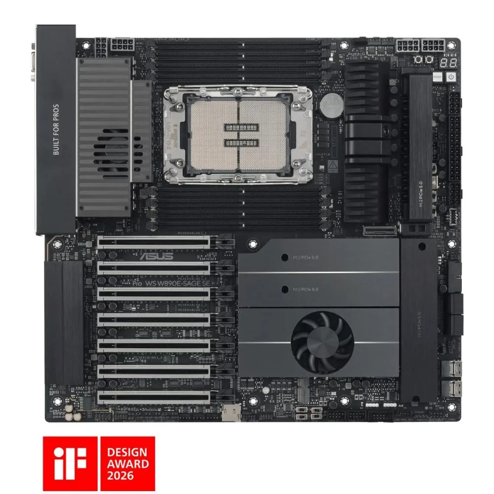 MB ASUS Pro WS W890-SAGE SE LGA4710-2 8xDDR5 M.2 mDP USB4 D-sub EEB