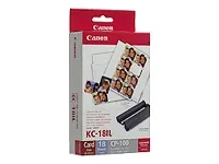 Canon KC18IL papír 22x17,3mm 18ks do termosublimační tiskárny včetně ink. filmu