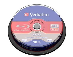 VERBATIM BD-RE SL(10-pack)Blu-Ray spindle 2x 25GB