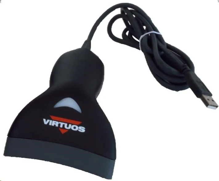 CCD čtečka Virtuos HT-10,USB(kláves.RS-232emulace) černá