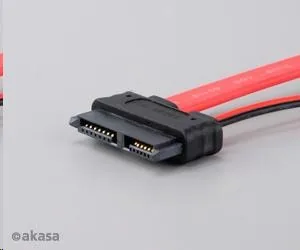 AKASA - slimline SATA na SATA data a power - 40 cm