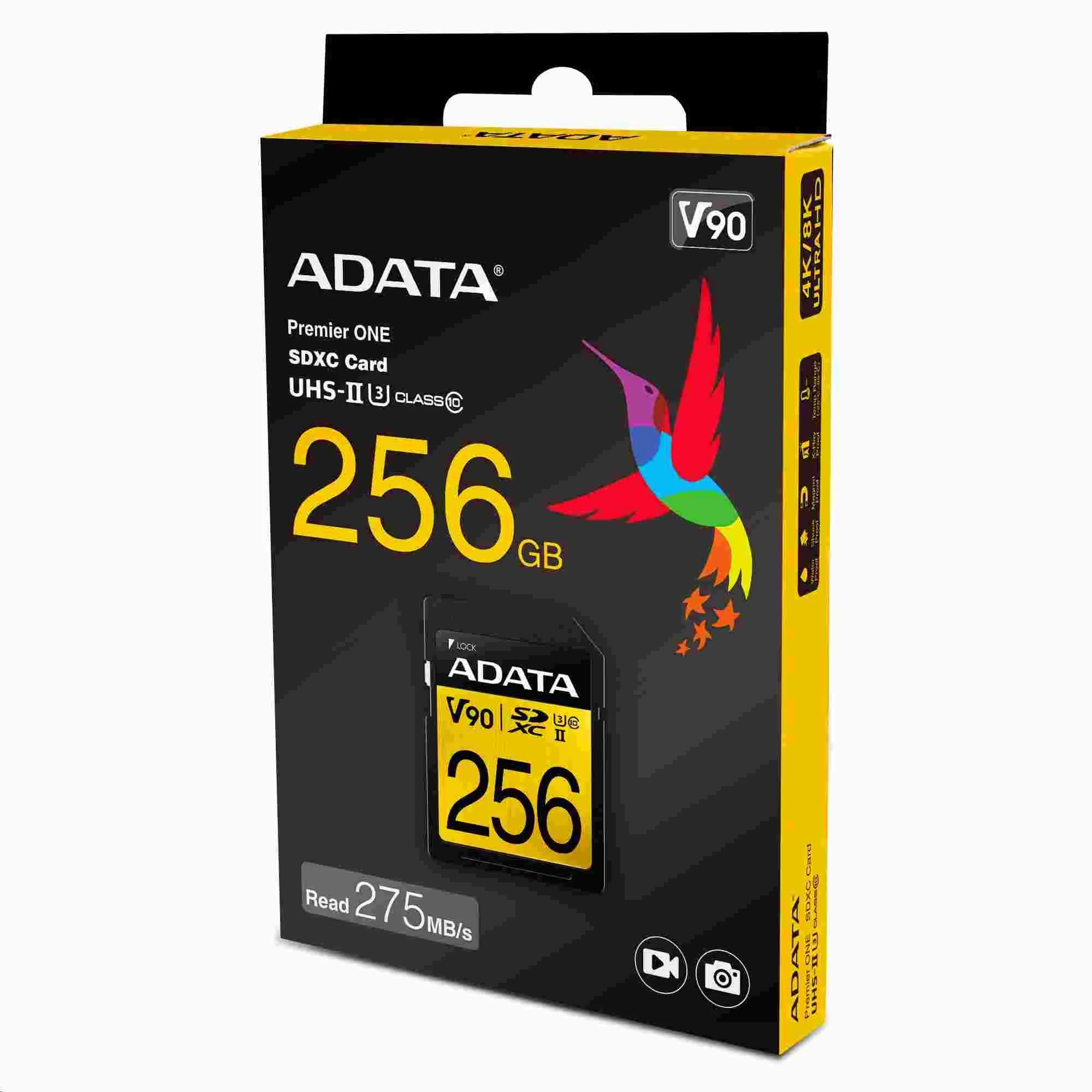 ADATA SDXC karta 256GB Premier One UHS-II U3 Class 10 (R:275 W:155 MB s)