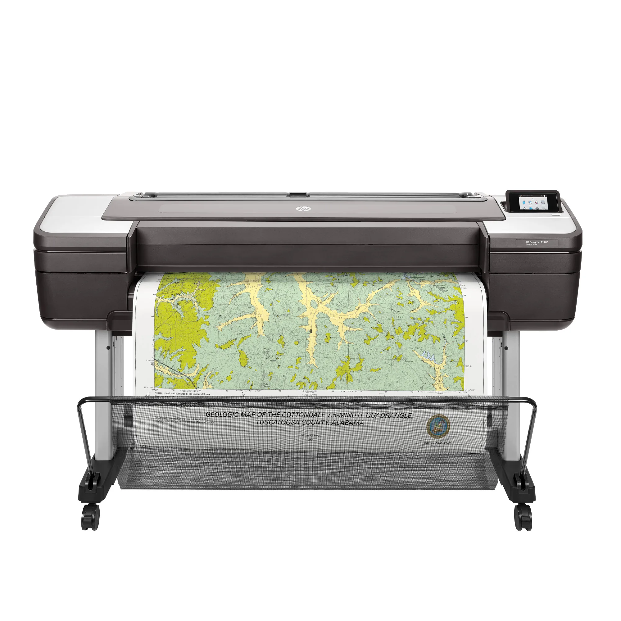 HP DesignJet T1700 - 44" tisk na velký formát - barva - tryskový - 1118 x 1676 mm - 2400 x 1200 dpi - až 0.55 min/str. - Gigabit LAN, hostitel USB - řezačka
