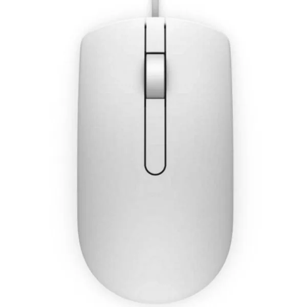 Dell MS116 - Myš - optický - kabelové - USB - bílá