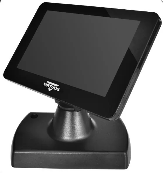 7" LCD barevný zákaznický displej Virtuos SD700F, USB, černý