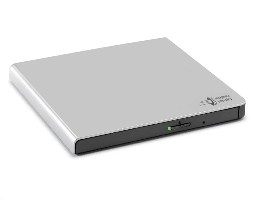 HITACHI LG - externí mechanika DVD-W CD-RW DVD±R ±RW RAM GP57ES40, Slim, Silver, box+SW