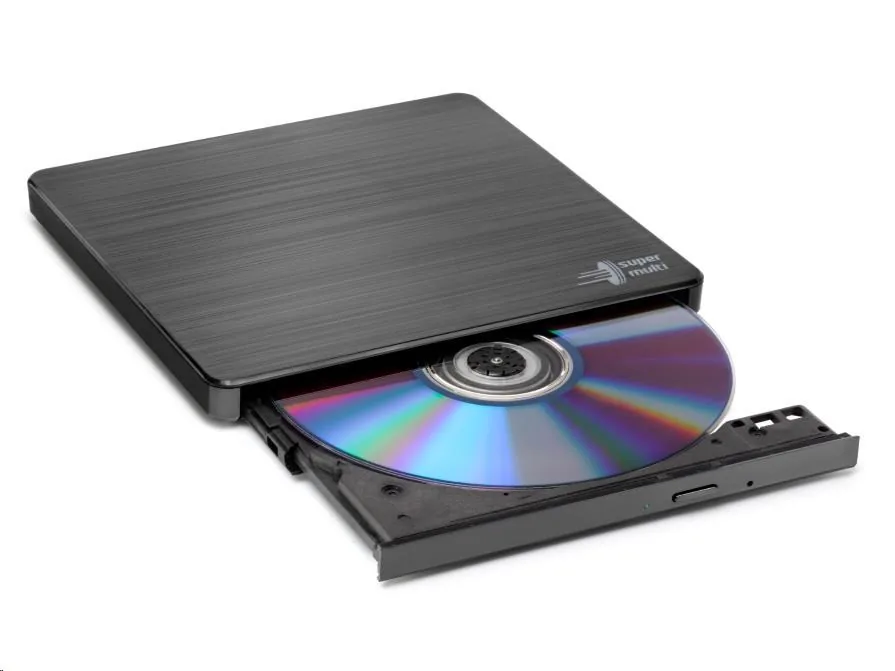 HITACHI LG - externí mechanika DVD-W CD-RW DVD±R ±RW RAM GP60NB60, Slim, Black, box+SW