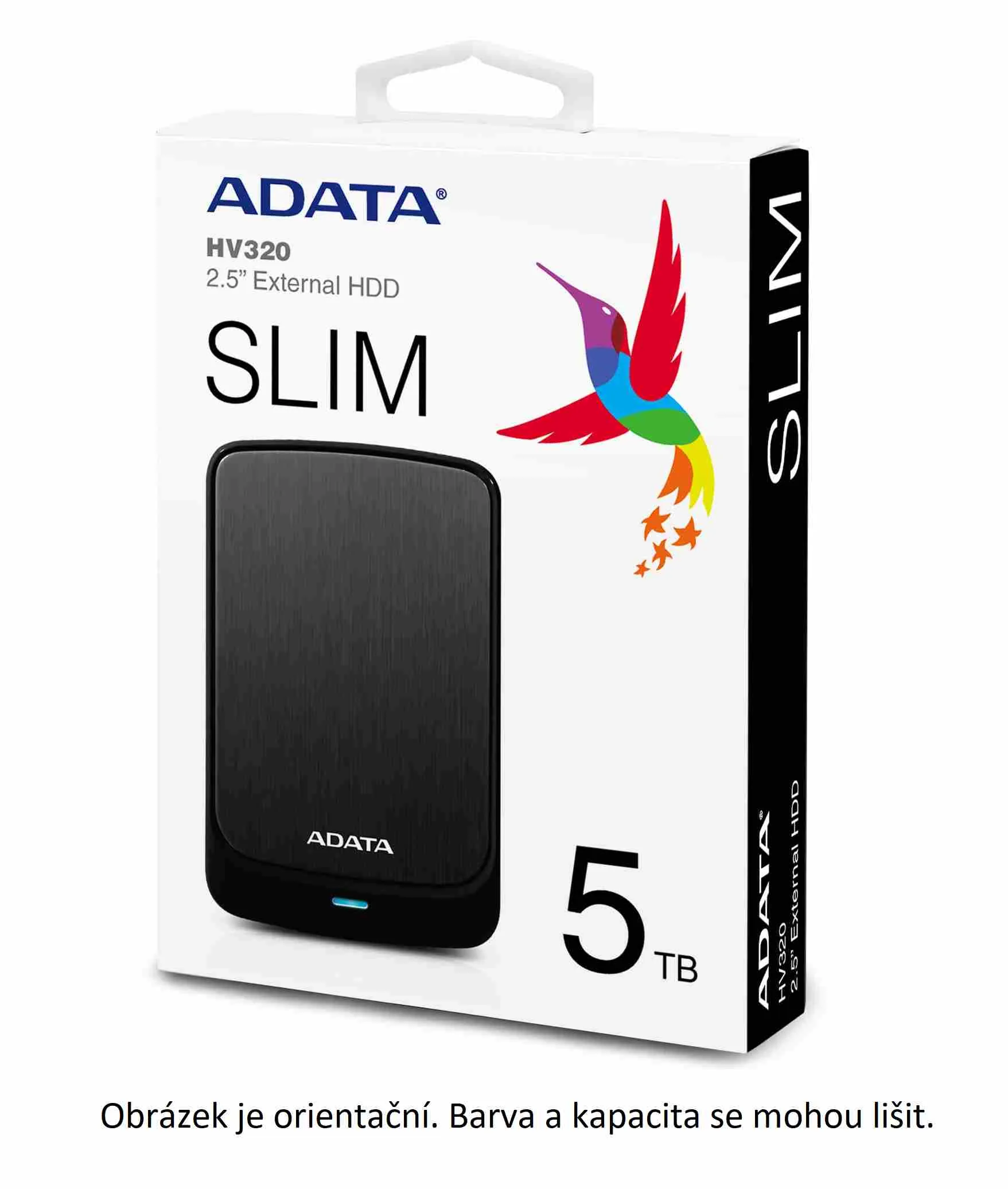 ADATA Externí HDD 2TB 2,5" USB 3.1 AHV320, bílý