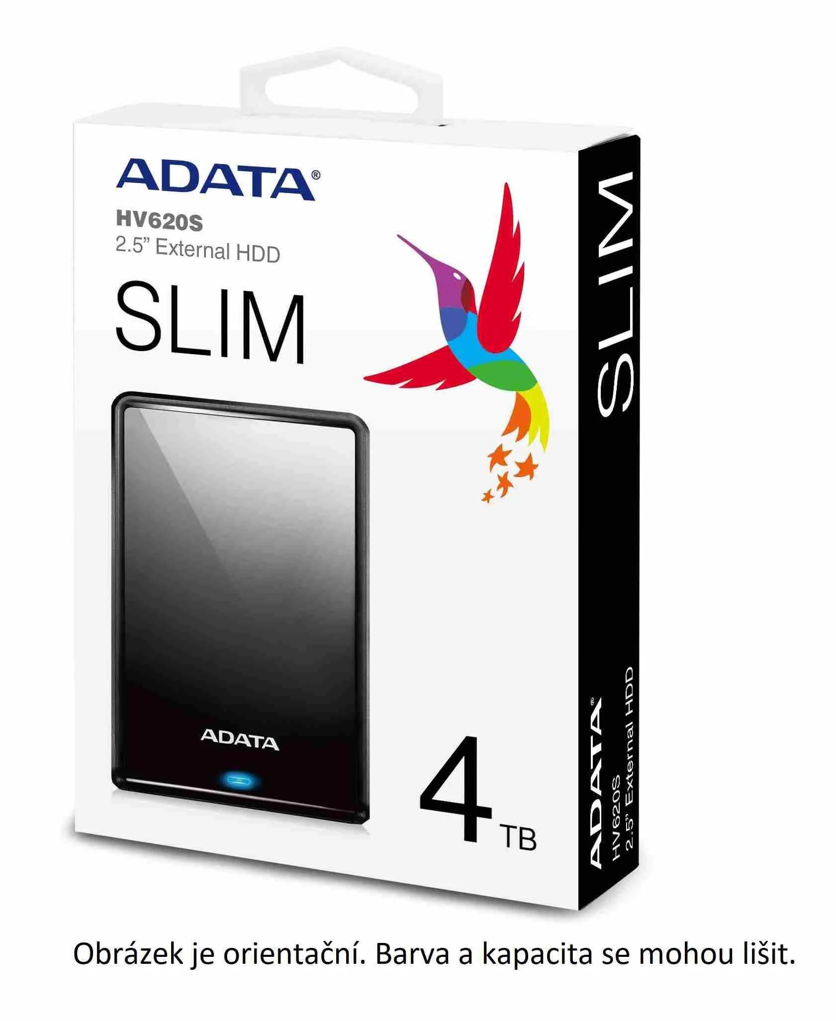 ADATA HV620S/1TB/HDD/Externí/2.5"/Bílá/3R