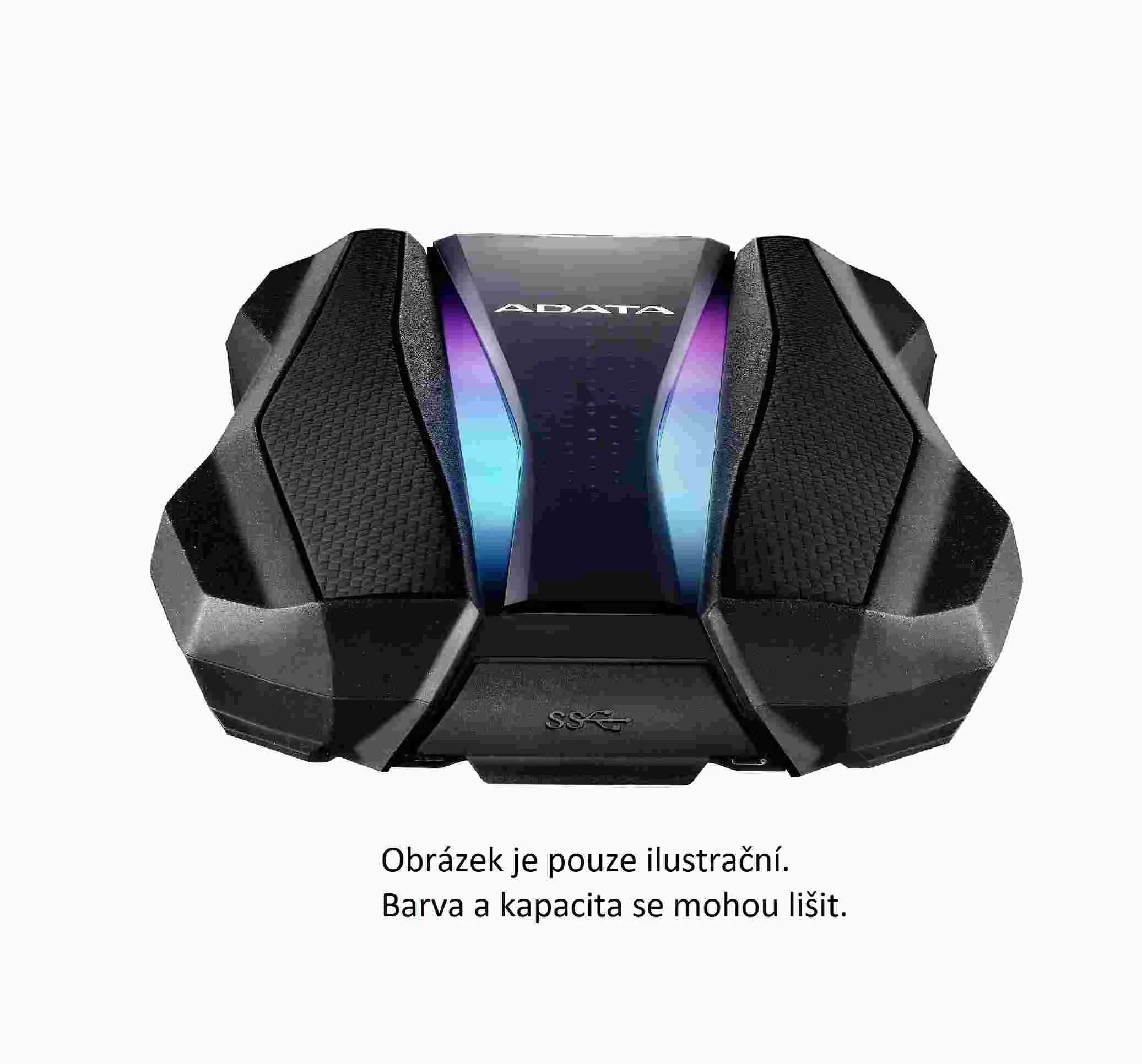 ADATA Externí HDD 2TB 2,5" USB 3.2 HD770G, červená