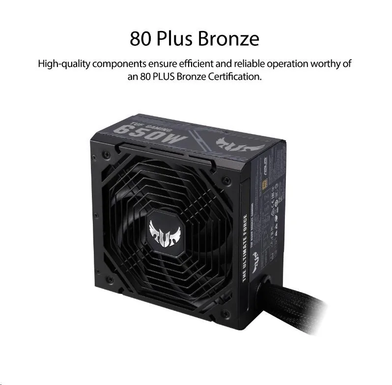 ASUS zdroj TUF-GAMING-650B 650W, 80+ Bronze