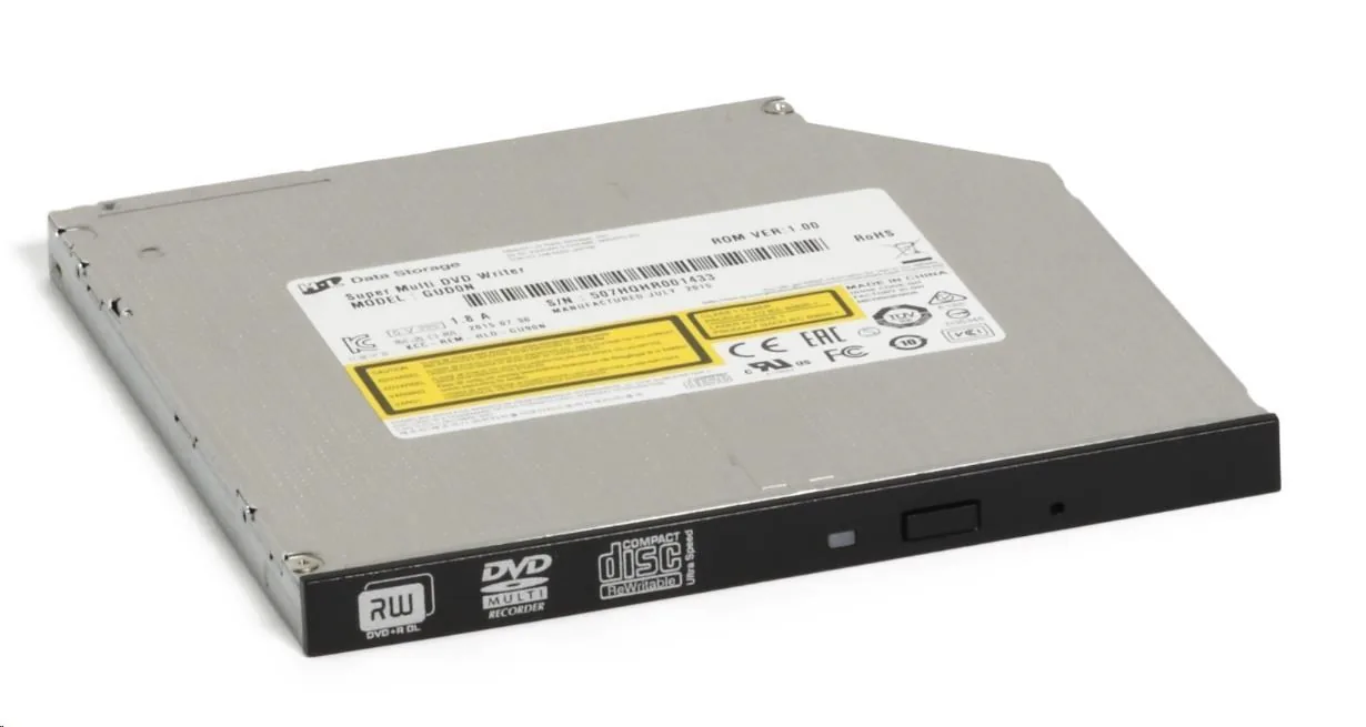 HITACHI LG - interní mechanika DVD-W CD-RW DVD±R ±RW RAM M-DISC GUD1N, Slim, 9.5 mm Tray, Black, bulk bez SW