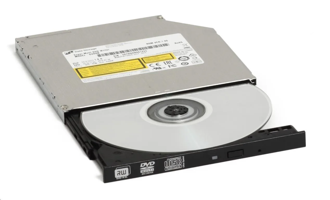 HITACHI LG - interní mechanika DVD-W CD-RW DVD±R ±RW RAM M-DISC GUD1N, Slim, 9.5 mm Tray, Black, bulk bez SW