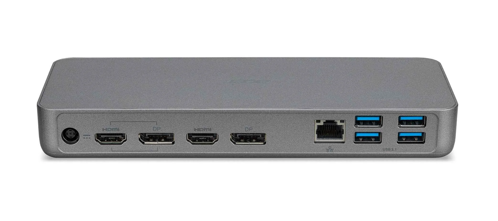 ACER USB Type-C Dock II D501 - 1xUSB-C (Up Stream to NB), 2xUSB-A 3.1 Gen2,4xUSB-A 3.1 Gen1,1xDP 1.4 HDMI 2.0,1xRJ45
