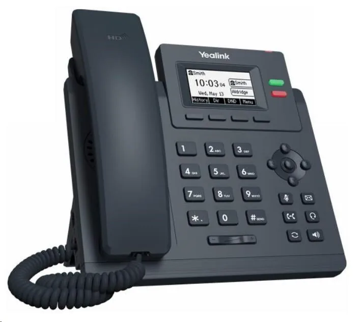 Yealink SIP-T31G SIP telefon, PoE, 2,3" 132x64 podsv. LCD, x SIP úč., GigE