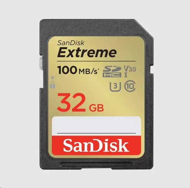 SanDisk Extreme - Paměťová karta flash - 32 GB - Video Class V30 / UHS-I U3 / Class10 - SDHC UHS-I