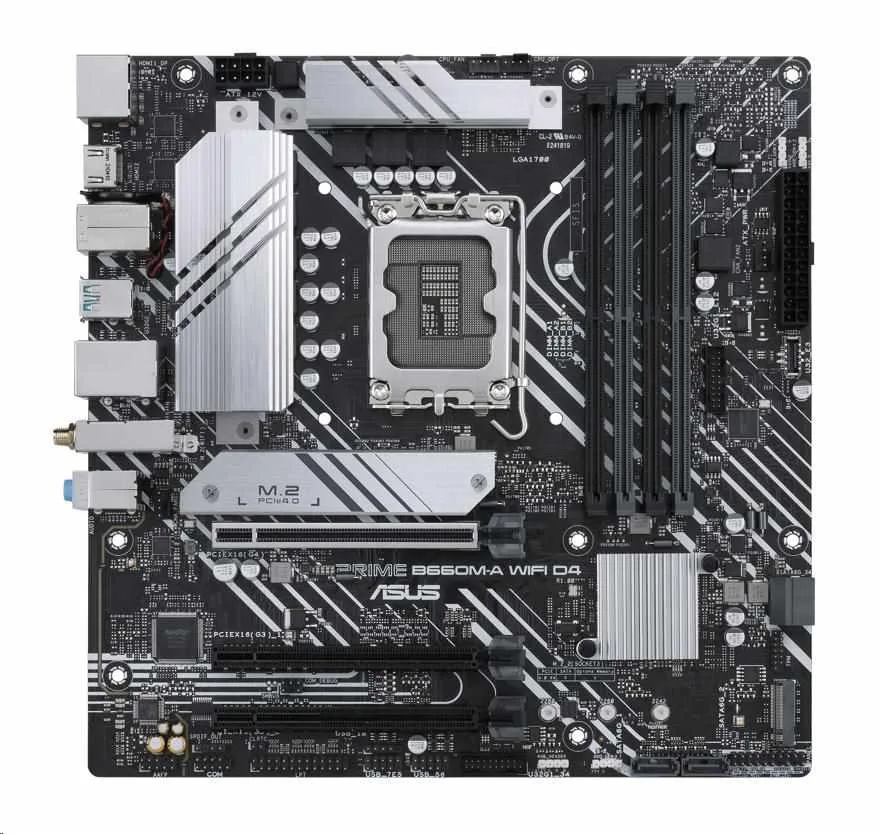 ASUS MB Sc LGA1700 PRIME B660M-A WIFI DDR4, Intel B660, 4xDDR4, 1xDP, 2xHDMI, WI-FI, mATX