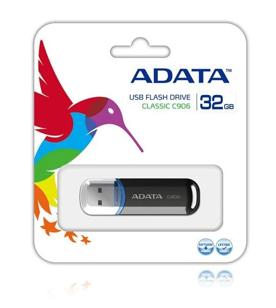 ADATA C906/64GB/USB 2.0/USB-A/Černá