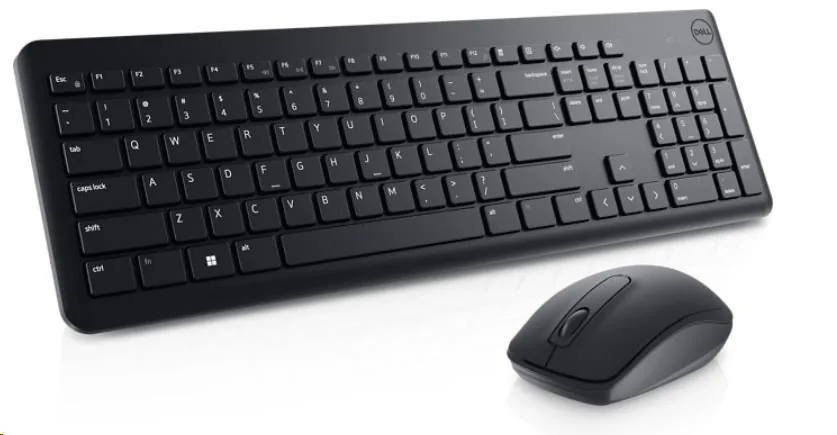 Dell Keyboard and Mouse KM3322W - Klávesnice a sada myši - bezdrátový - 2.4 GHz - QWERTZ - česká/slovenská - černá - s 3 years Advanced Exchange Service