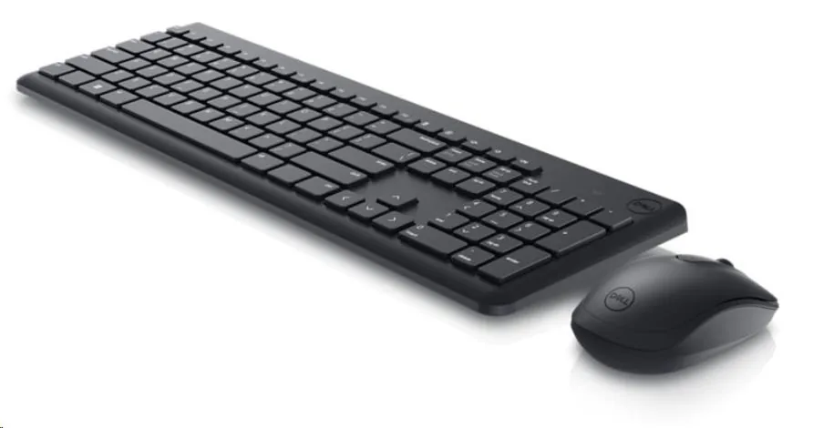 Dell Keyboard and Mouse KM3322W - Klávesnice a sada myši - bezdrátový - 2.4 GHz - QWERTZ - česká/slovenská - černá - s 3 years Advanced Exchange Service