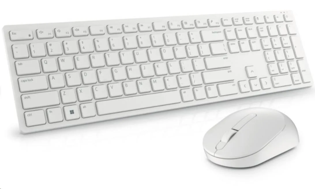 Dell Pro Wireless Keyboard and Mouse - KM5221W - Czech Slovak (QWERTZ) - White