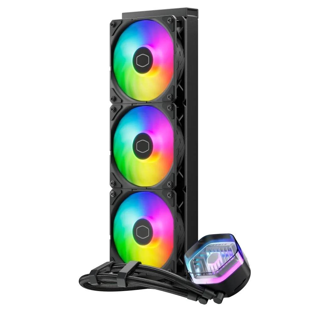 Cooler Master vodní chladič MasterLiquid 360 Atmos ARGB, 3x120mm, LGA1851, AM5, černá