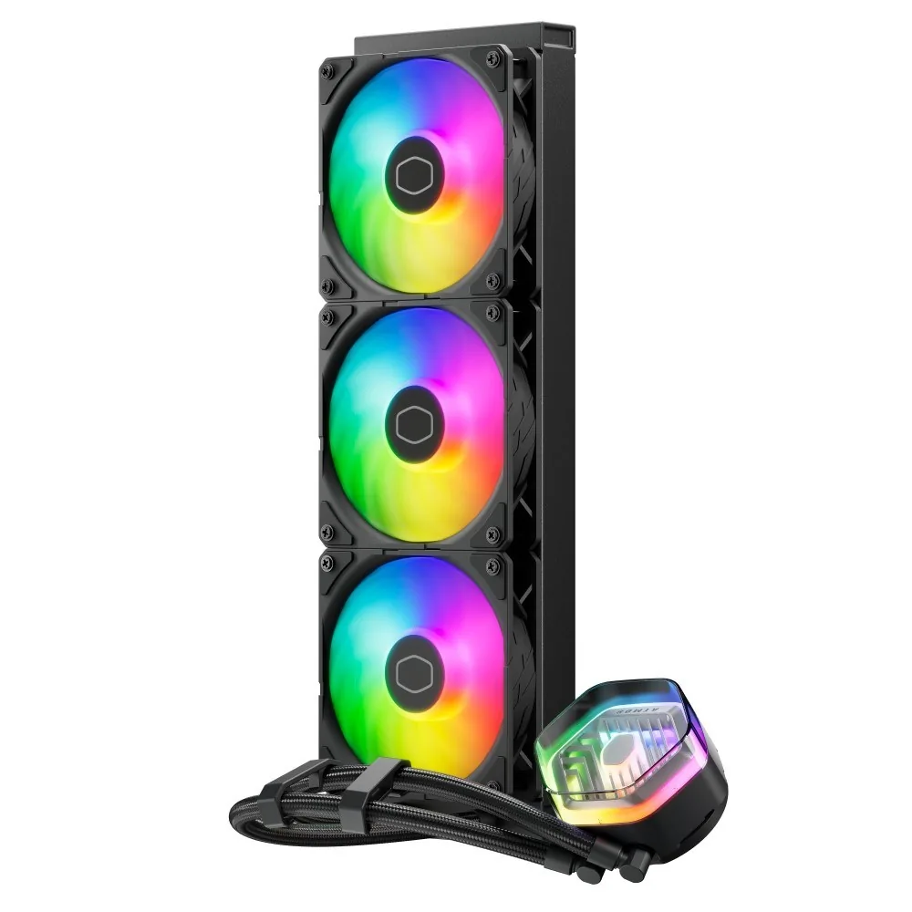Cooler Master vodní chladič MasterLiquid 360 Atmos ARGB, 3x120mm, LGA1851, AM5, černá