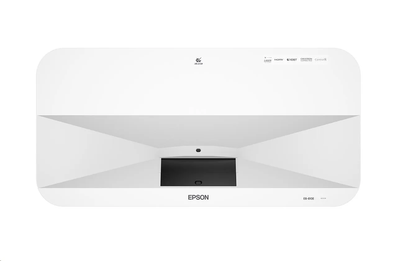 Epson EB-810E - 3LCD projektor - 5000 lumeny (bílá) - 5000 lumeny (barevný) - 16:9 - 4K - cocka s technologií super-ultra-short throw pro velmi krátkou projekcní vzdálenost - 802.11a/b/g/n/ac bezdrátový / LAN/ Miracast - bílá