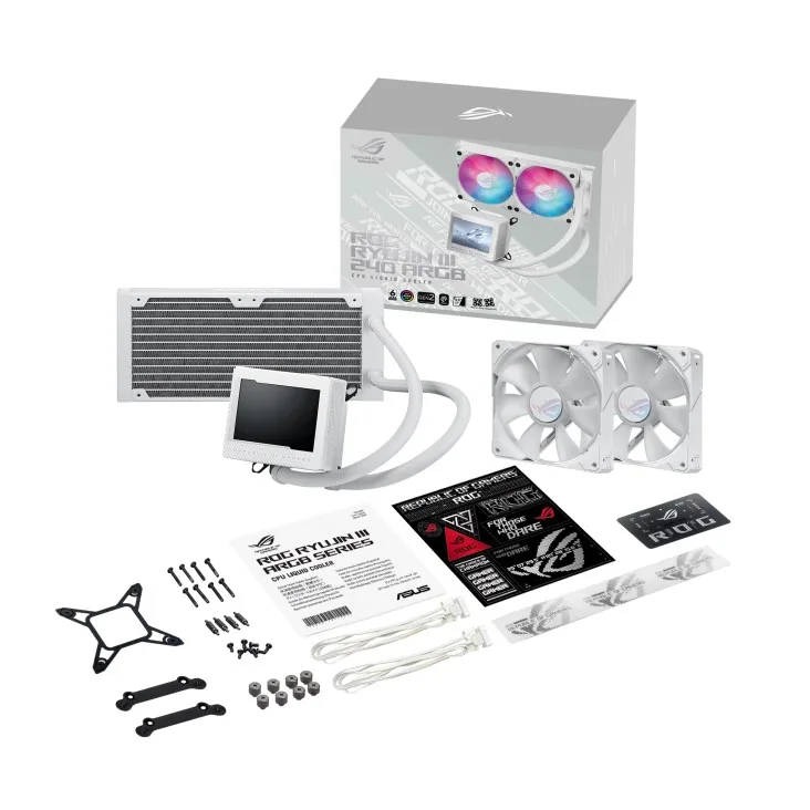 AIOCOOL ASUS ROG RYUJIN III 240 ARGB White, 240mm
