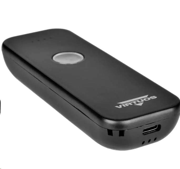 CCD 2D čtečka Virtuos HW-856A mini, bezdrátová, BT, USB-C, kapesní, černá