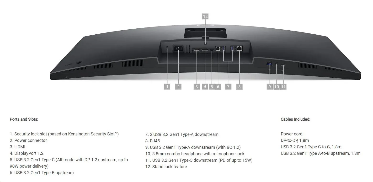 Dell P3424WEB - LED monitor - zakřivená - 34" (34.14" zobrazitelný) - 3440 x 1440 WQHD @ 60 Hz - IPS - 300 cd/m? - 1000:1 - 5 ms - HDMI, DisplayPort - s 3 roky Limited Hardware Warranty with Advanced Exchange Service and Premium Panel Exchange